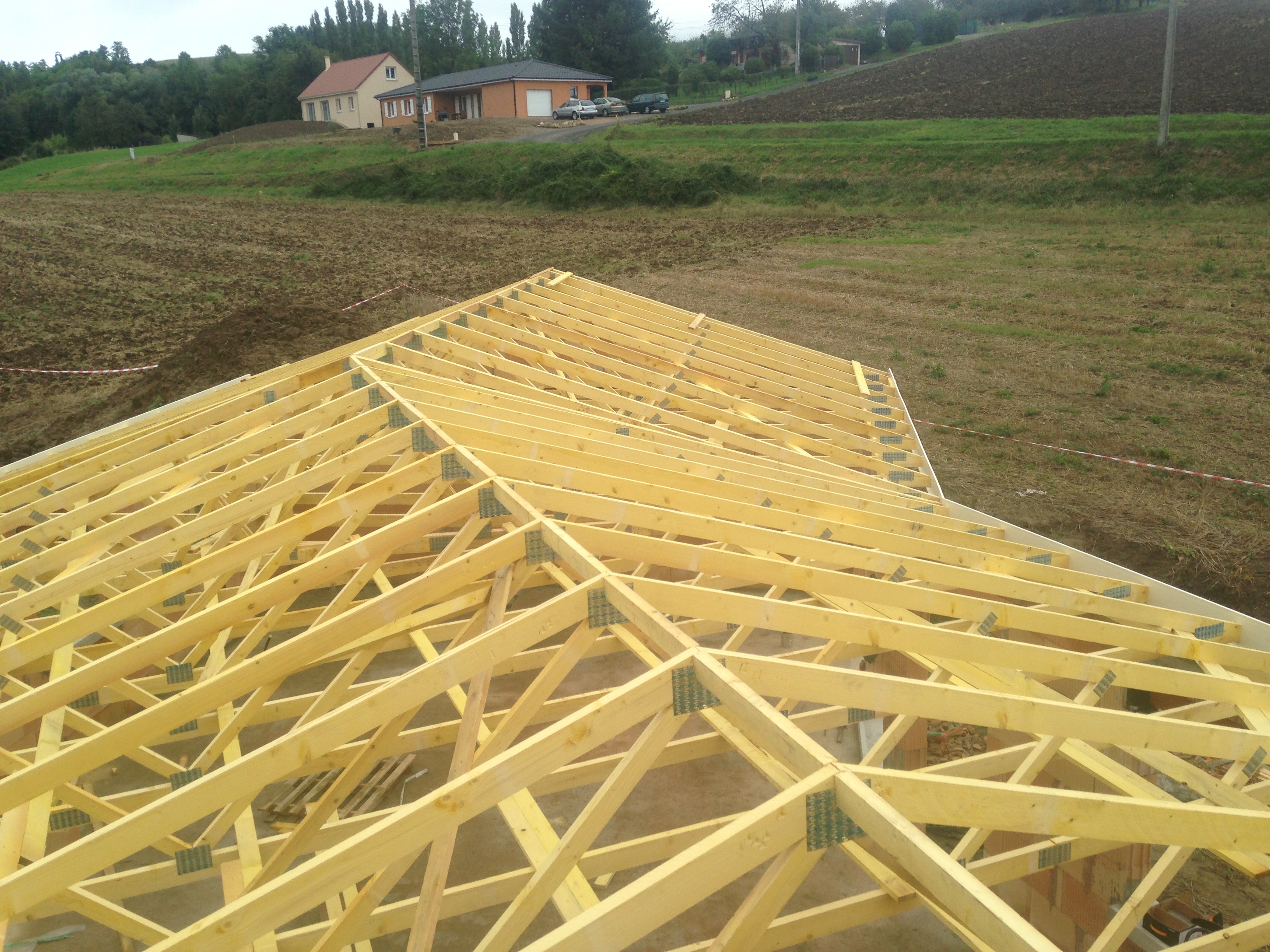 Pose charpente traditionnelle Vichy